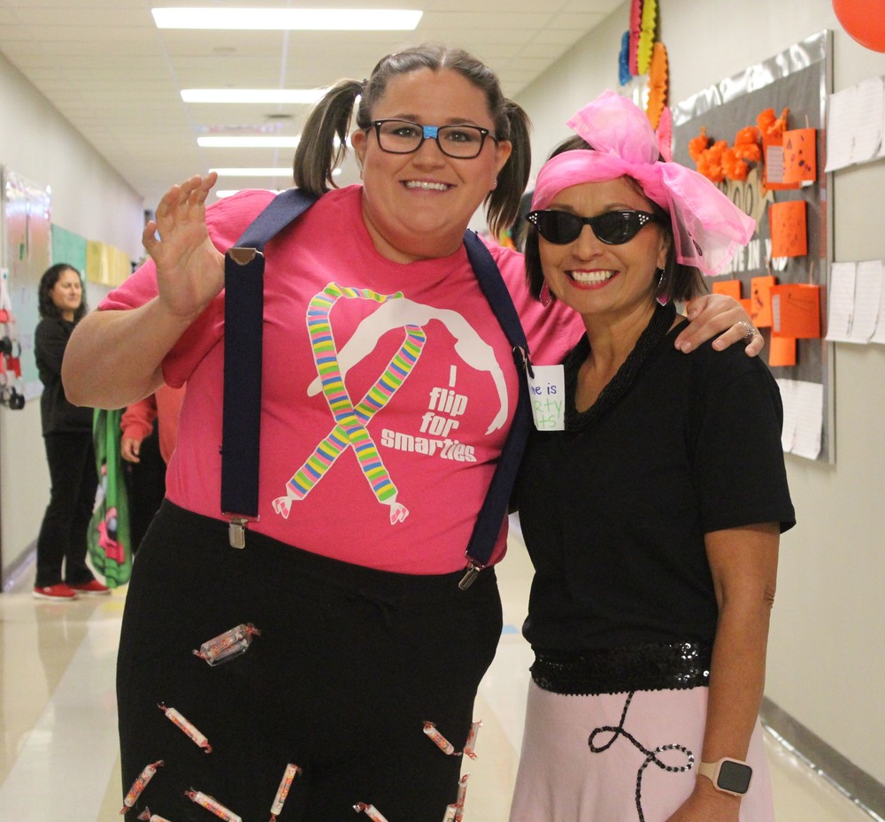Mrs. Gonzales wins 2nd Place with her Smartee Pants Costume