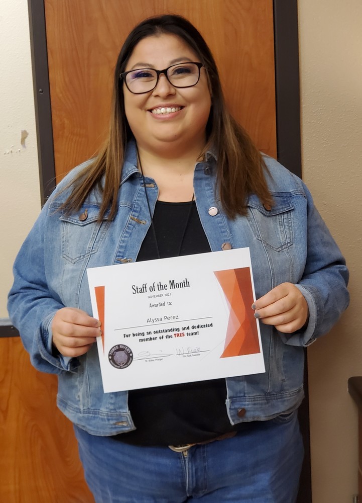TRES Staff Member of the Month for January  2022