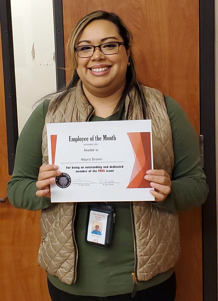 TRES Teacher of the Month - January 2022