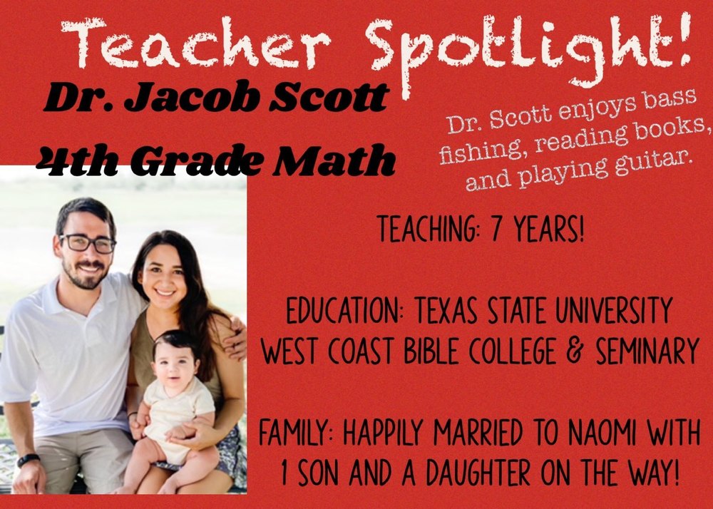 Dr. Scott Teacher Spotlight